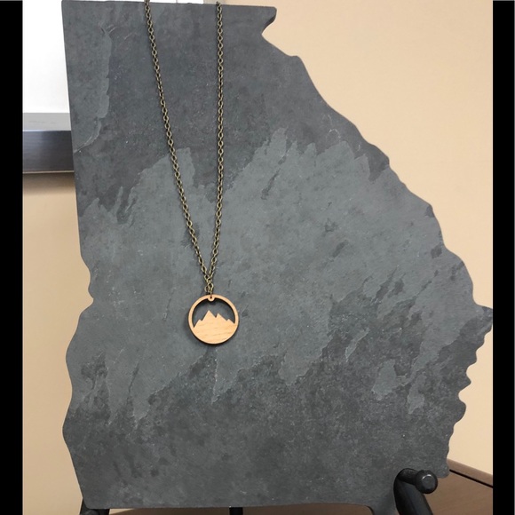 Wooden Mountain Necklace - Picture 5 of 5
